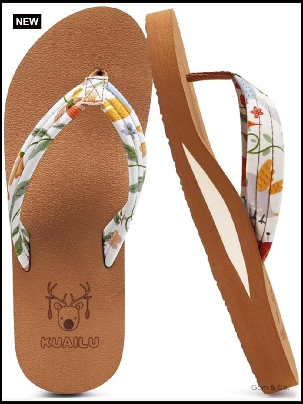 Women's Arch Support Flip Flops Beach Sandals Comfortable Cushioned Thong Slip